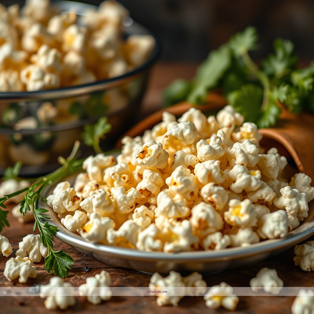 Ingredients - buttered popcorn recipe