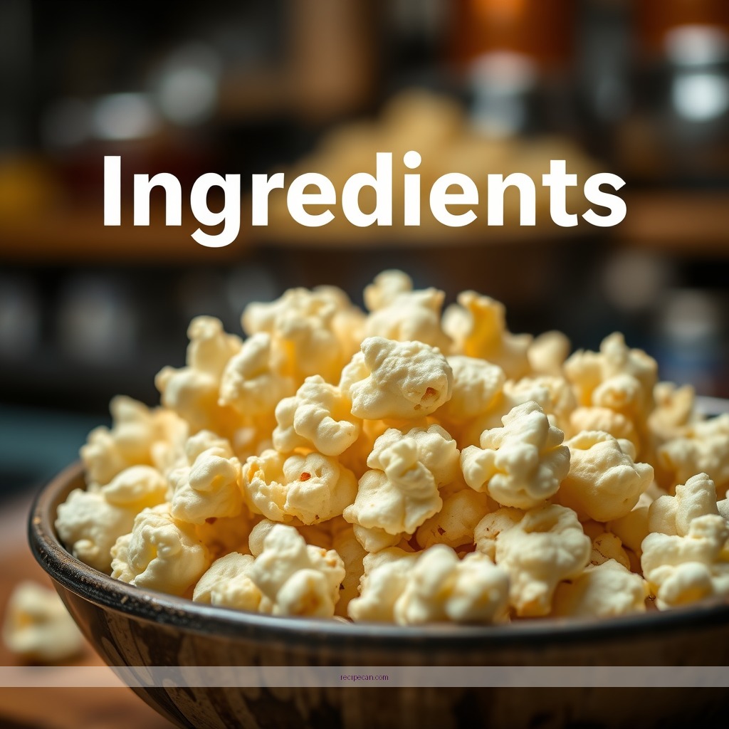 Ingredients - chicken popcorn recipes