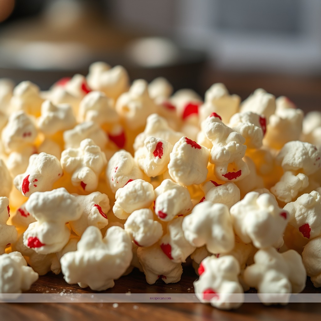 Ingredients - peppermint popcorn recipe