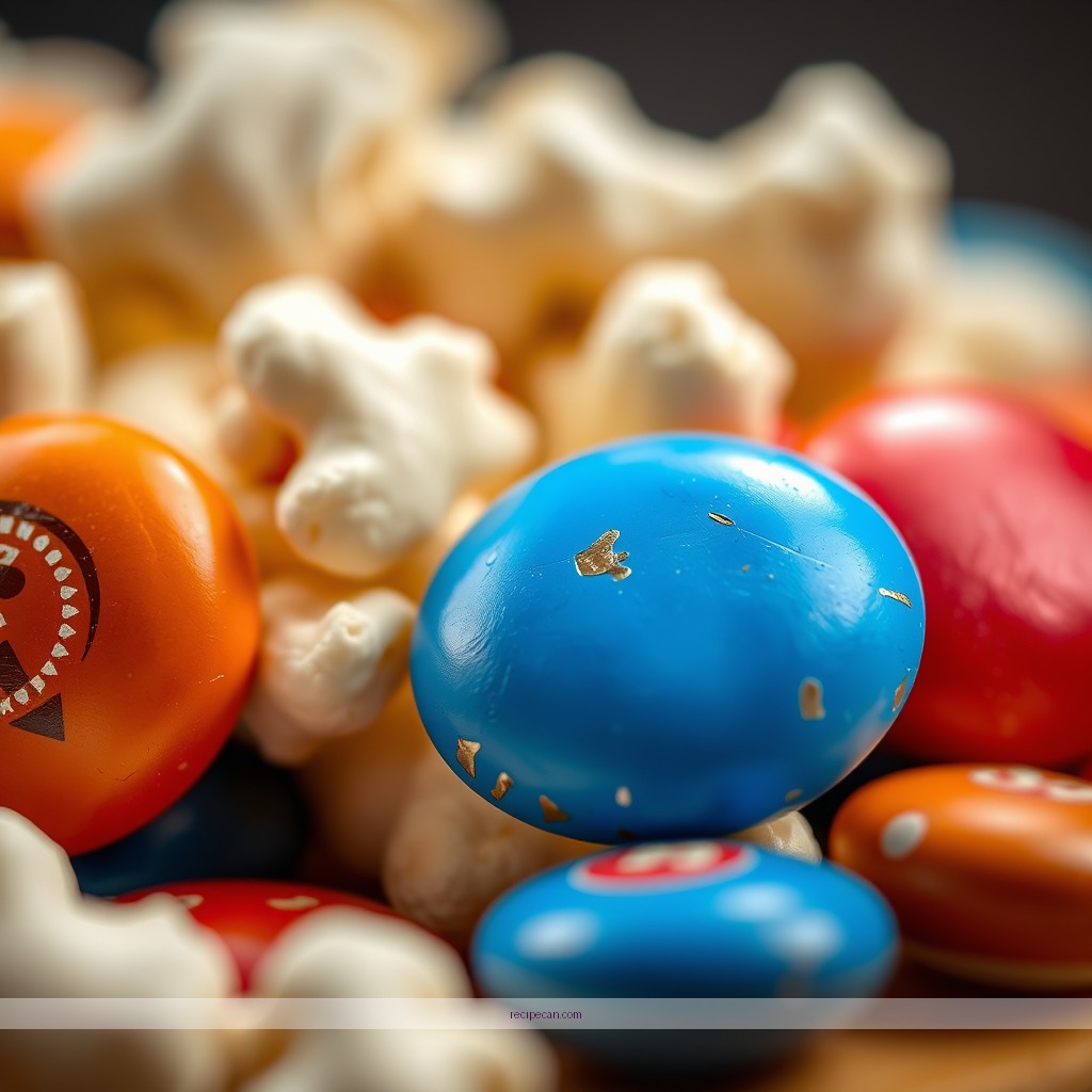 Ingredients - popcorn m&ms recipe