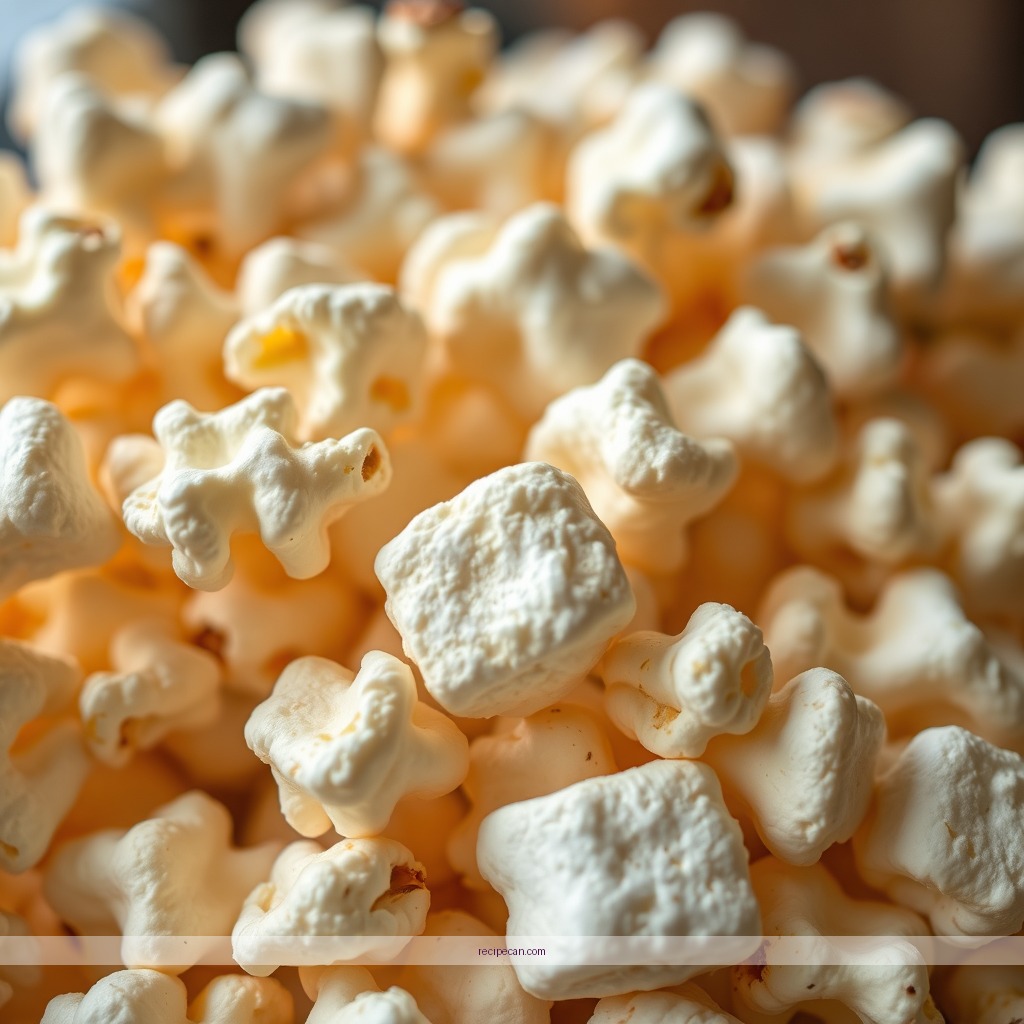 Ingredients - popcorn recipe with marshmallows