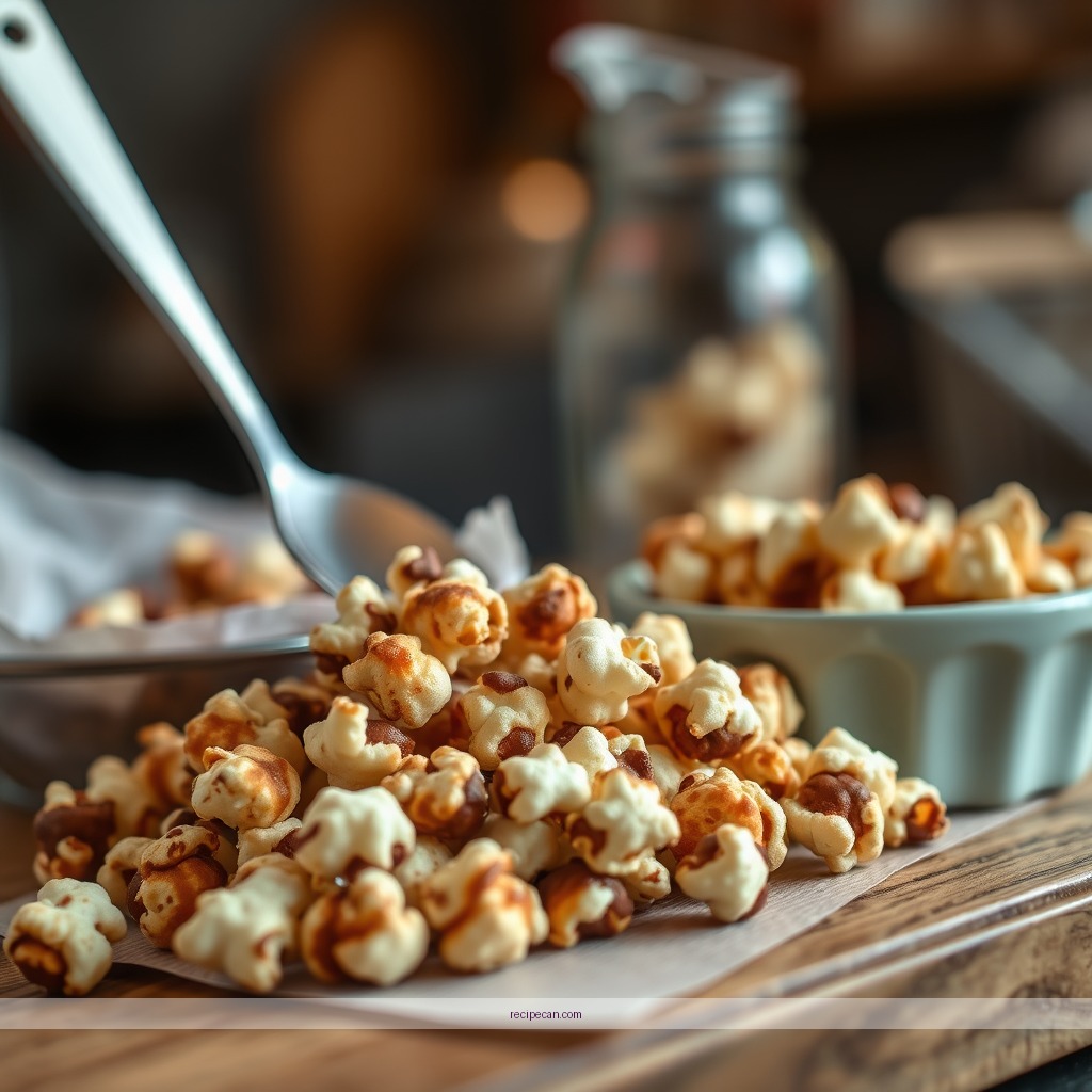 Ingredients - chocolate caramel popcorn recipe