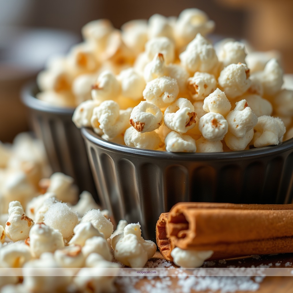 Ingredients - cinnamon and sugar popcorn recipe