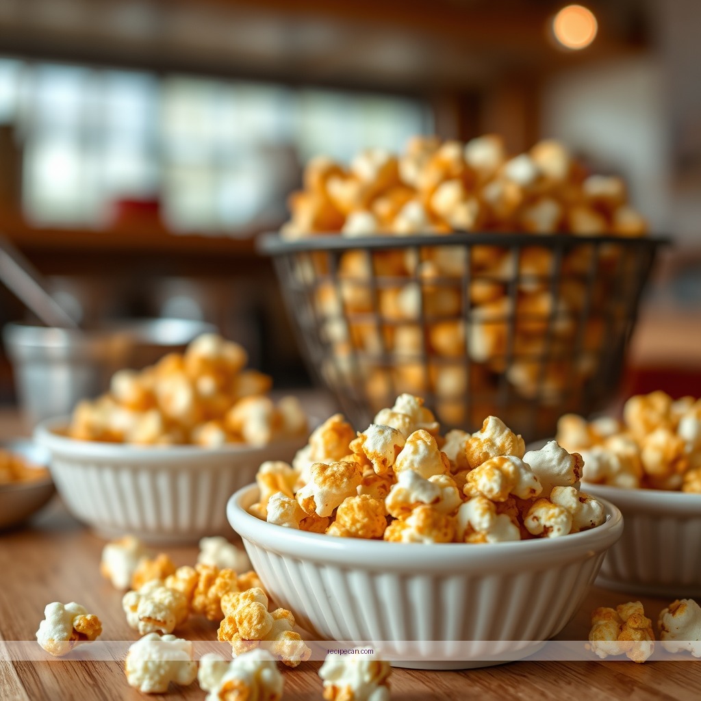 Ingredients - easy recipe for caramel popcorn