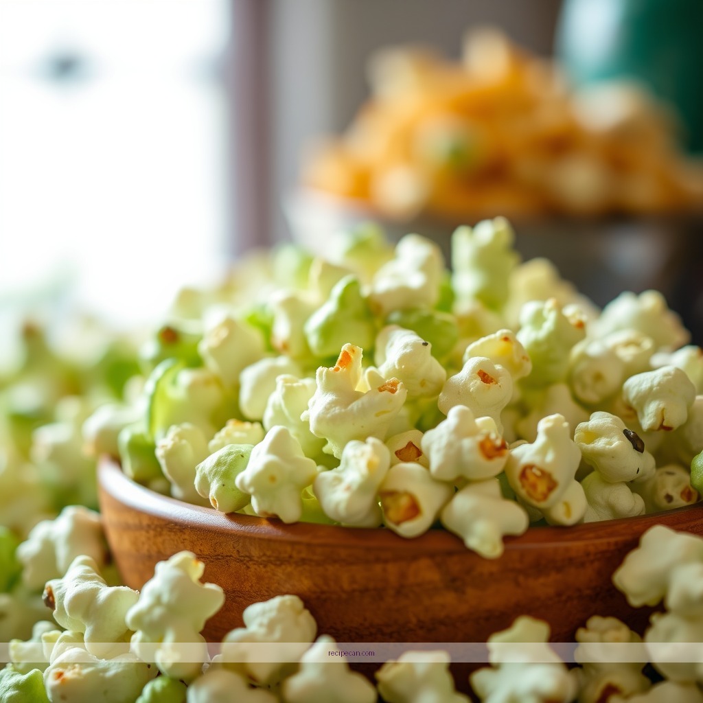 Ingredients - green popcorn recipe