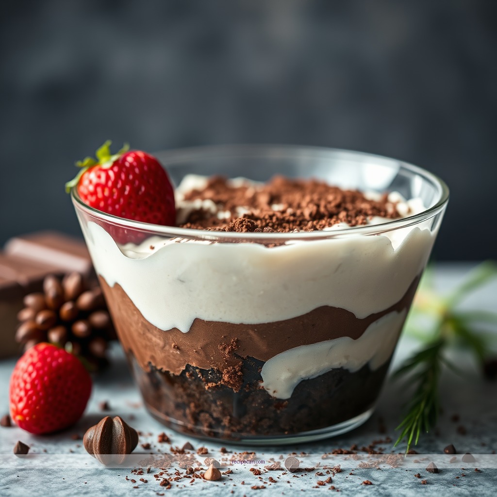Ingredients - chocolate brownie trifle recipe