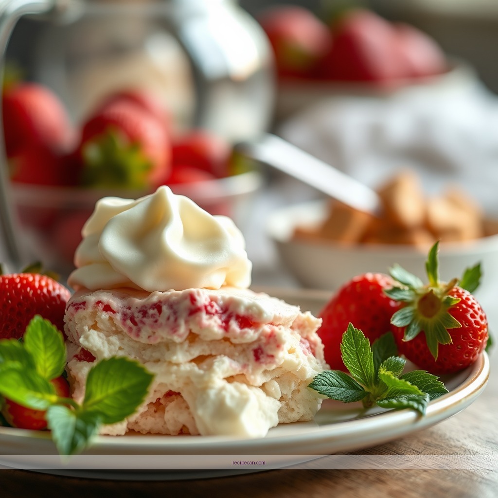 Ingredients - strawberry shortcake trifle recipe