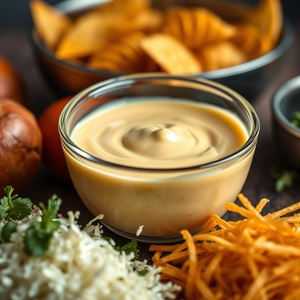 Ingredients - recipe for nacho cheese sauce