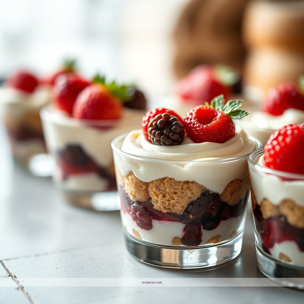 Ingredients - mini trifle dessert recipes