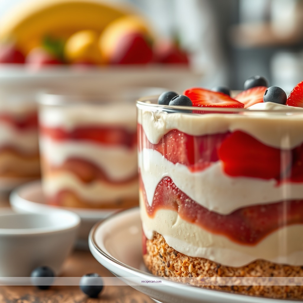 Ingredients - fourth of july trifle recipe