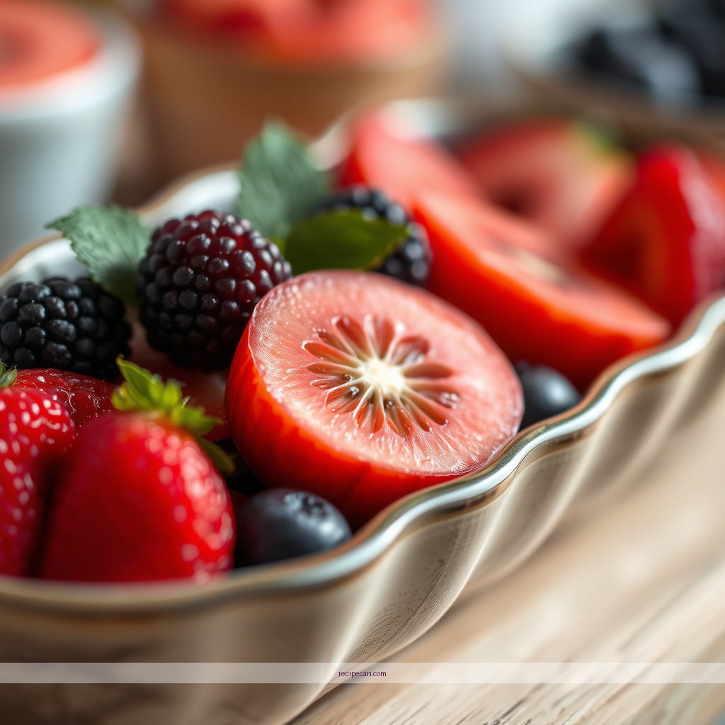 Ingredients - fruit trifles recipes