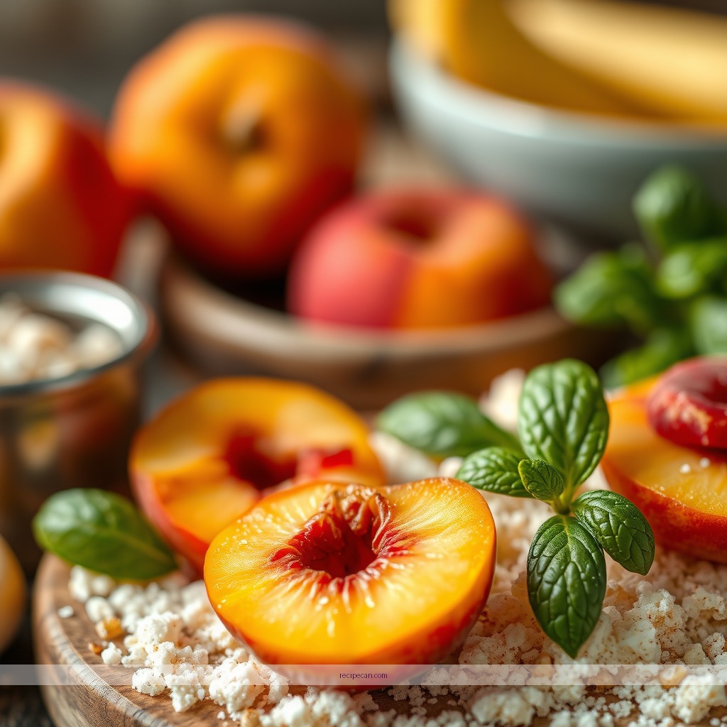 Ingredients - peach trifle recipe