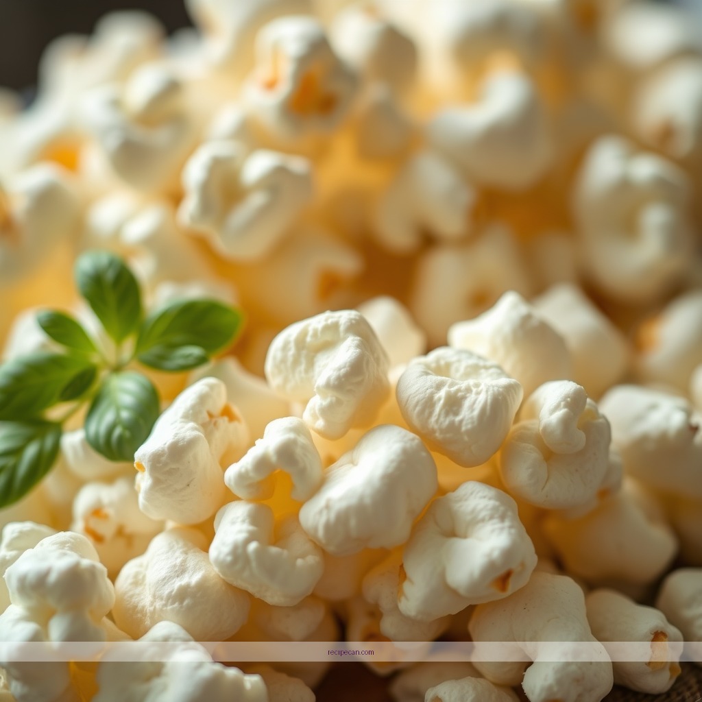 Ingredients - popcorn and marshmallow recipe