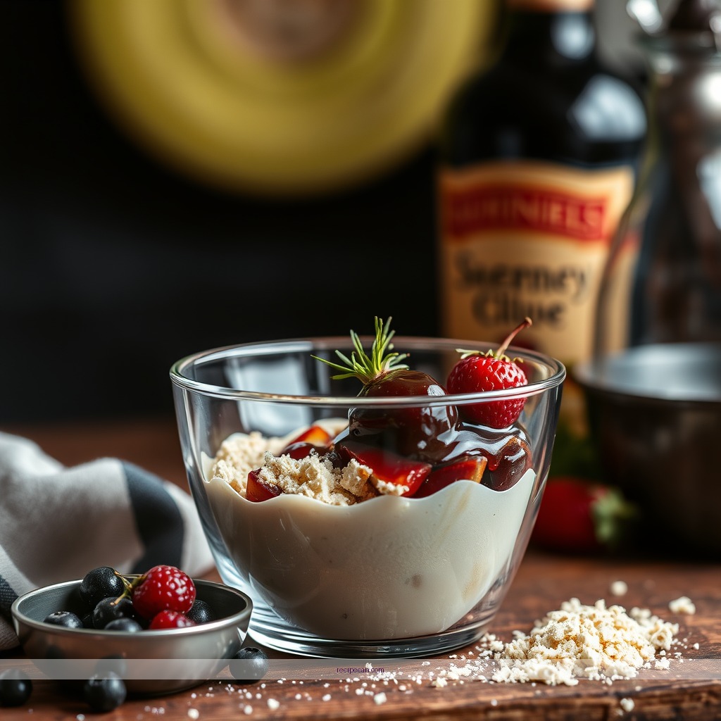 Ingredients - sherry trifle recipe