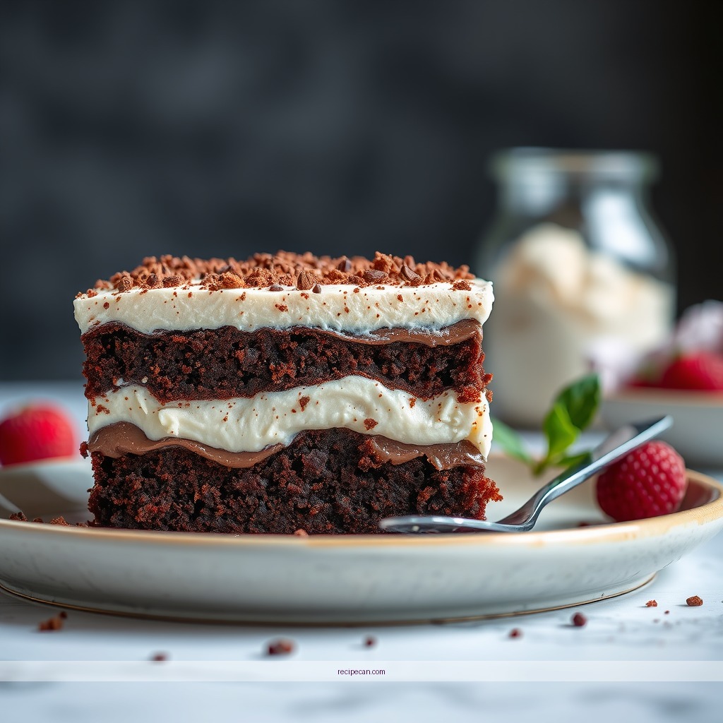 Ingredients - chocolate cake trifle recipe