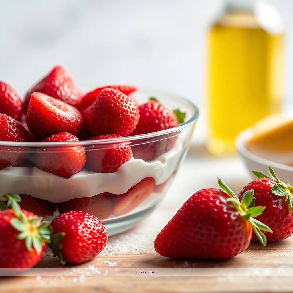 Ingredients - easy strawberry trifle recipe