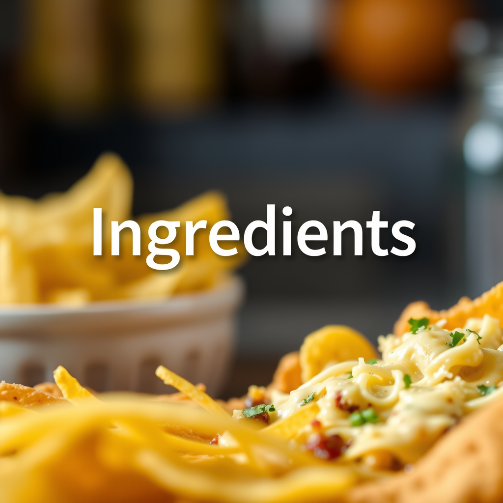 Ingredients - best nacho cheese recipe