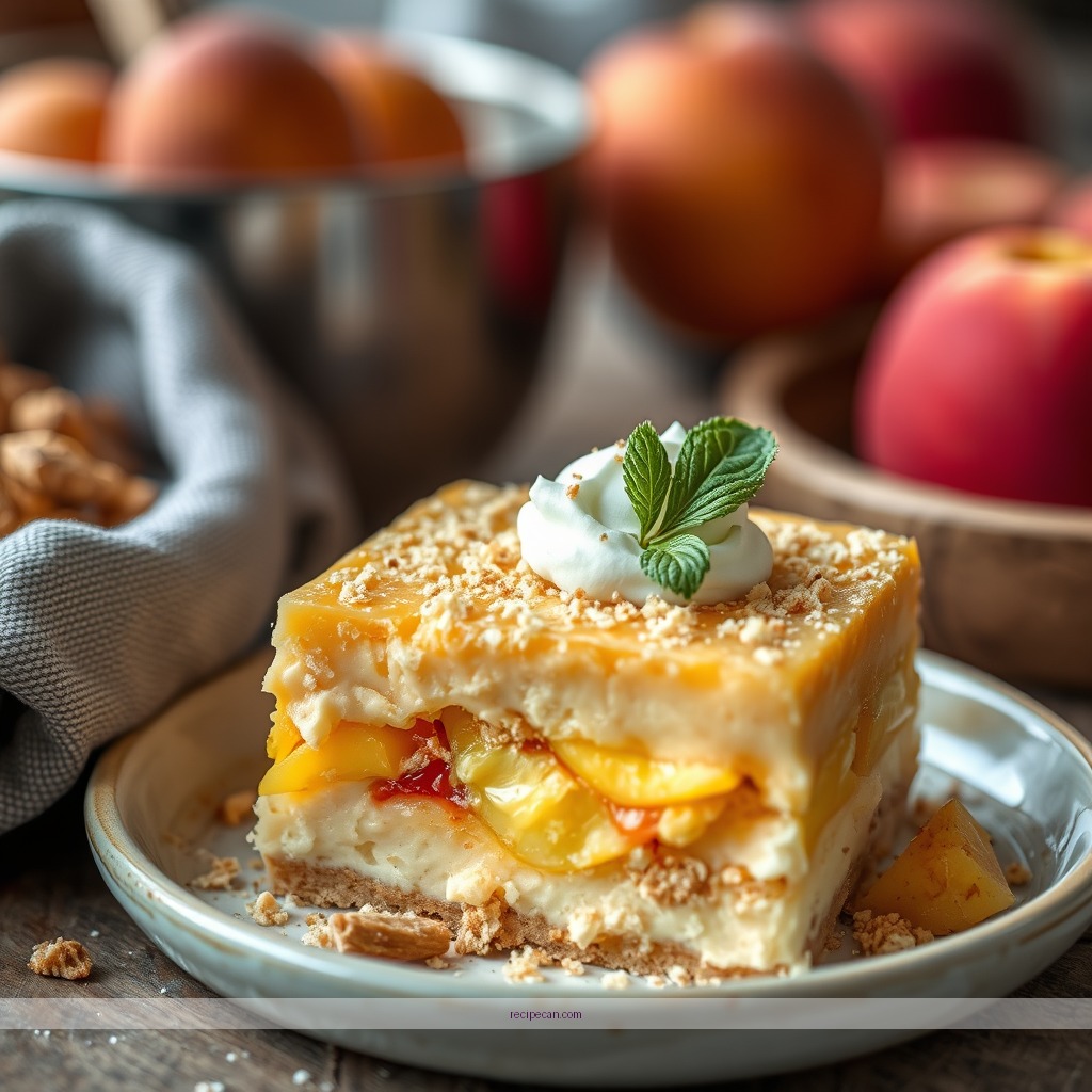 Ingredients - peach trifle dessert recipes