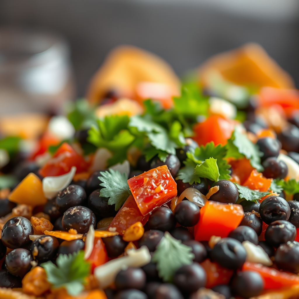 Ingredients - black bean nachos recipe