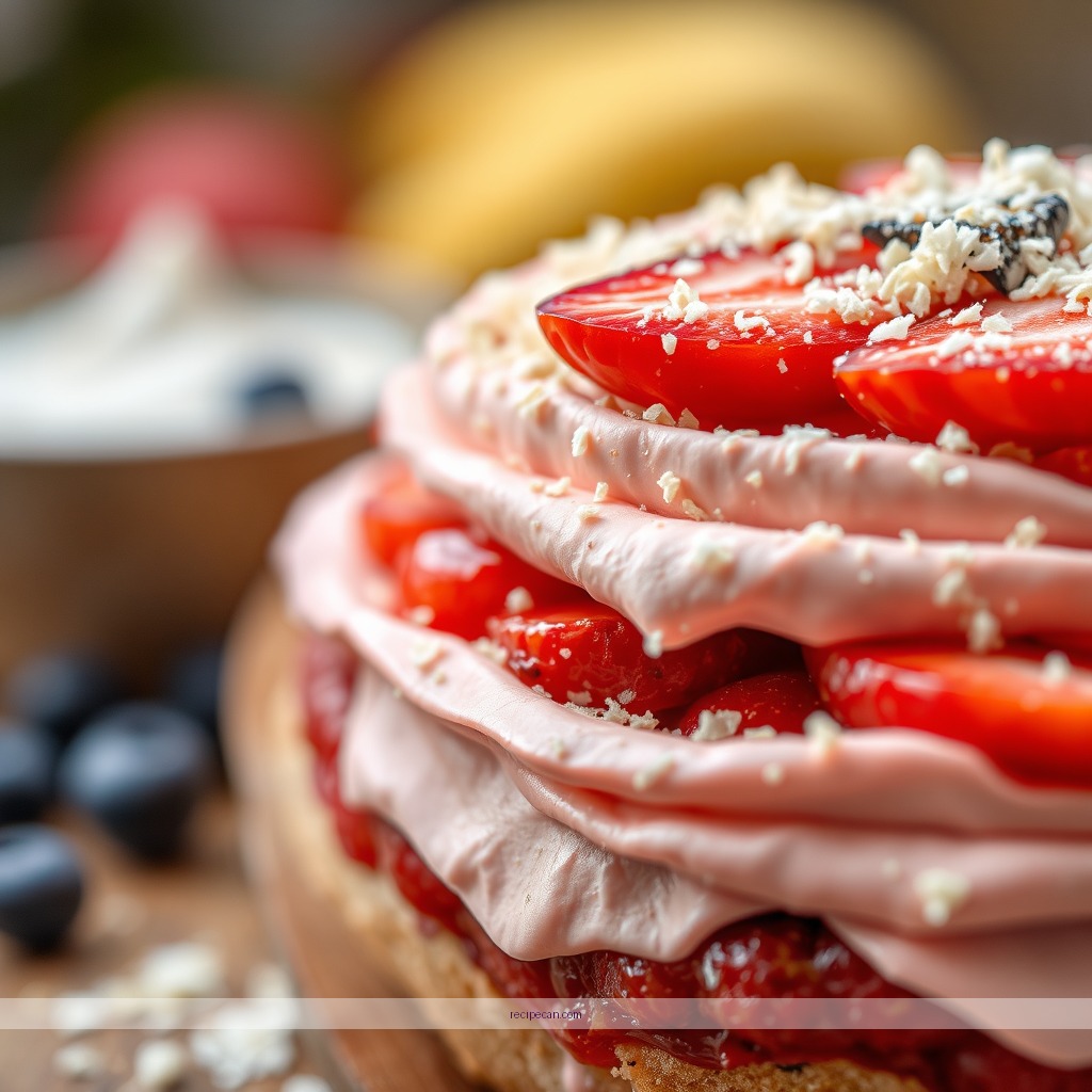 Ingredients - recipe for 4th of july trifle