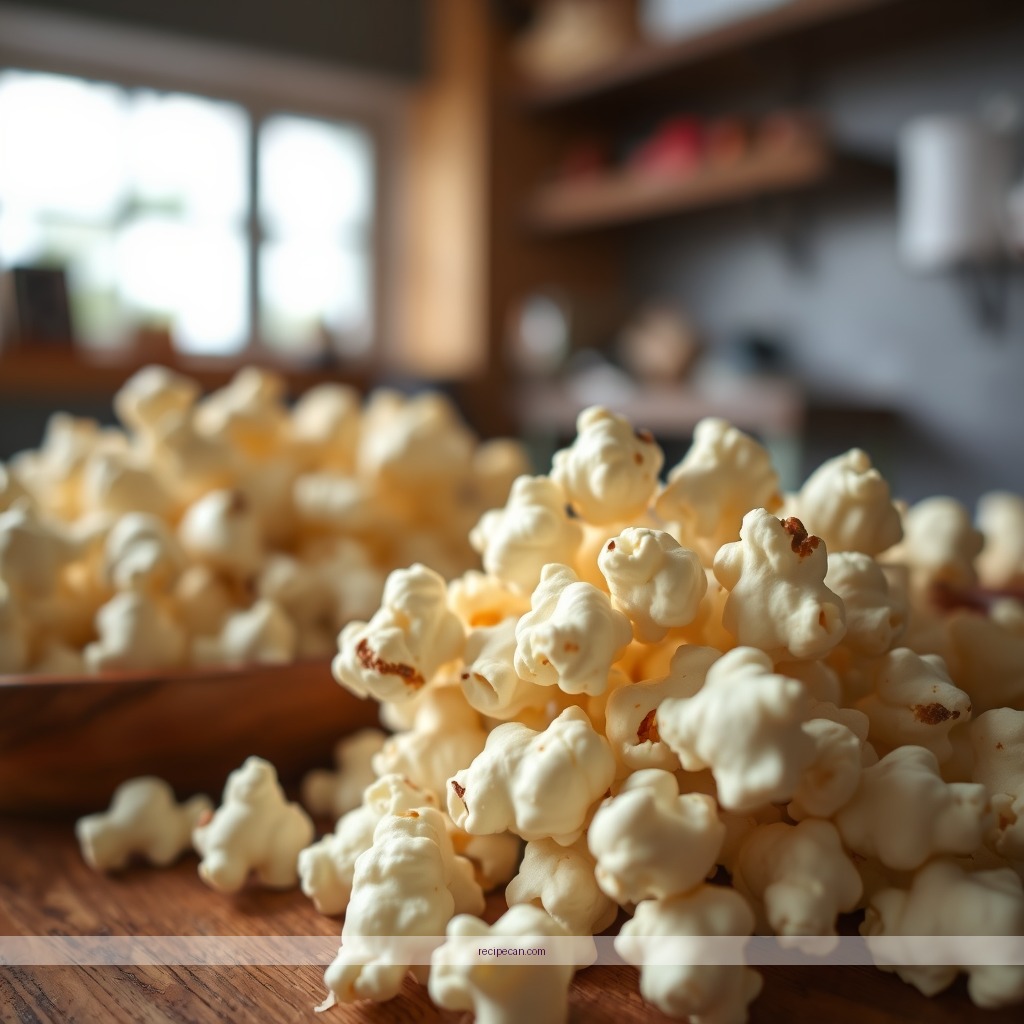 Ingredients - white chocolate popcorn recipe