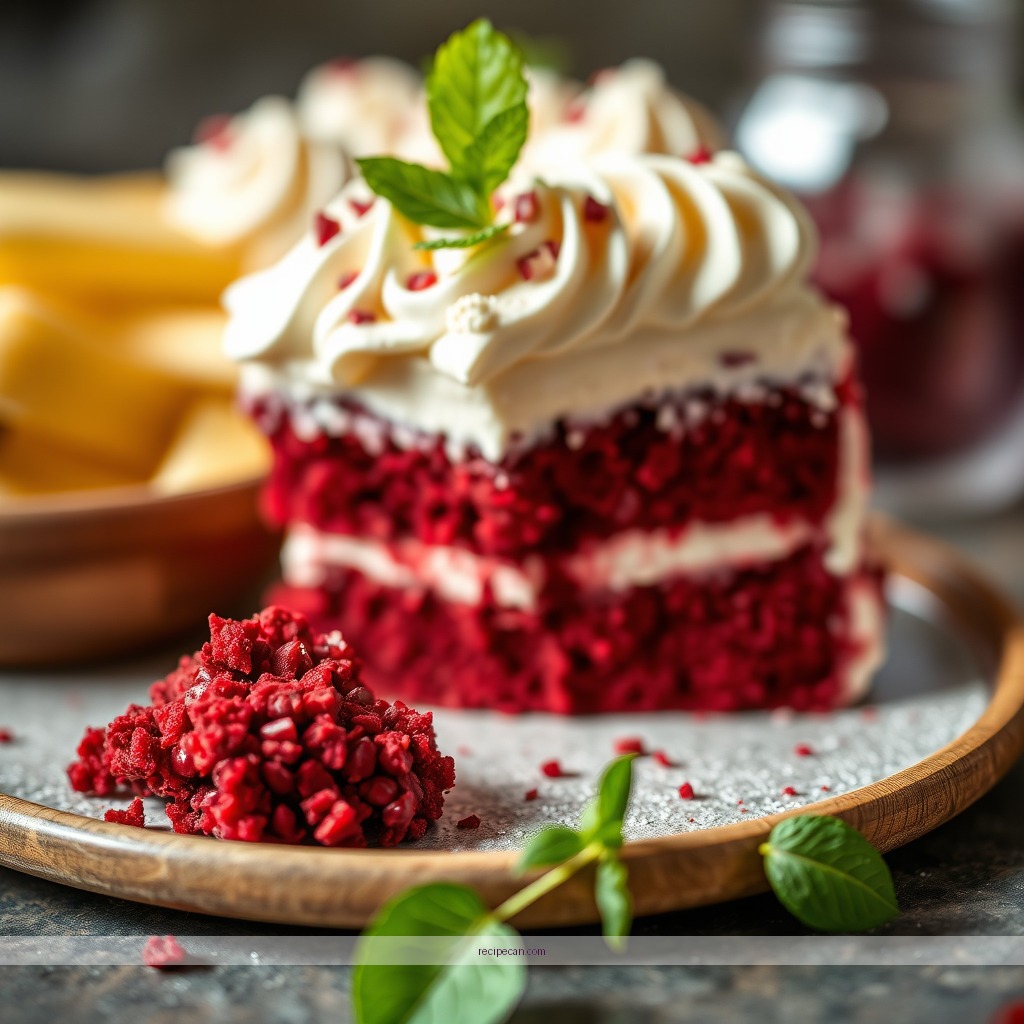 Ingredients - red velvet cake trifle recipe