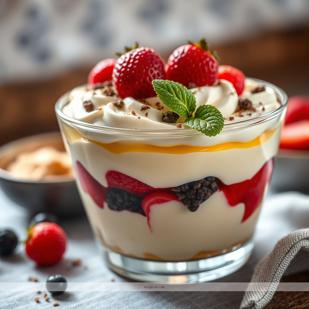 Ingredients - trifle desert recipe