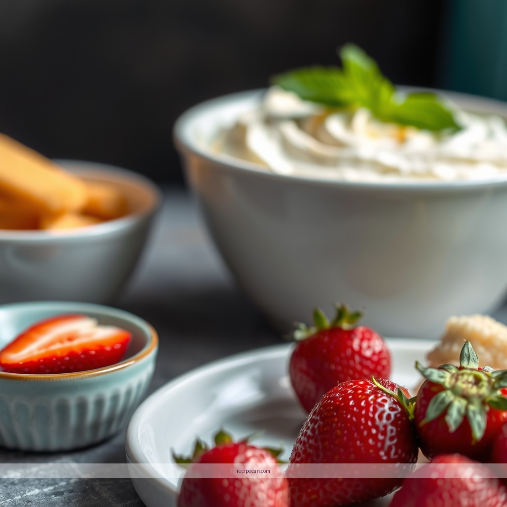 Ingredients - trifle recipe with angel food cake and strawberries