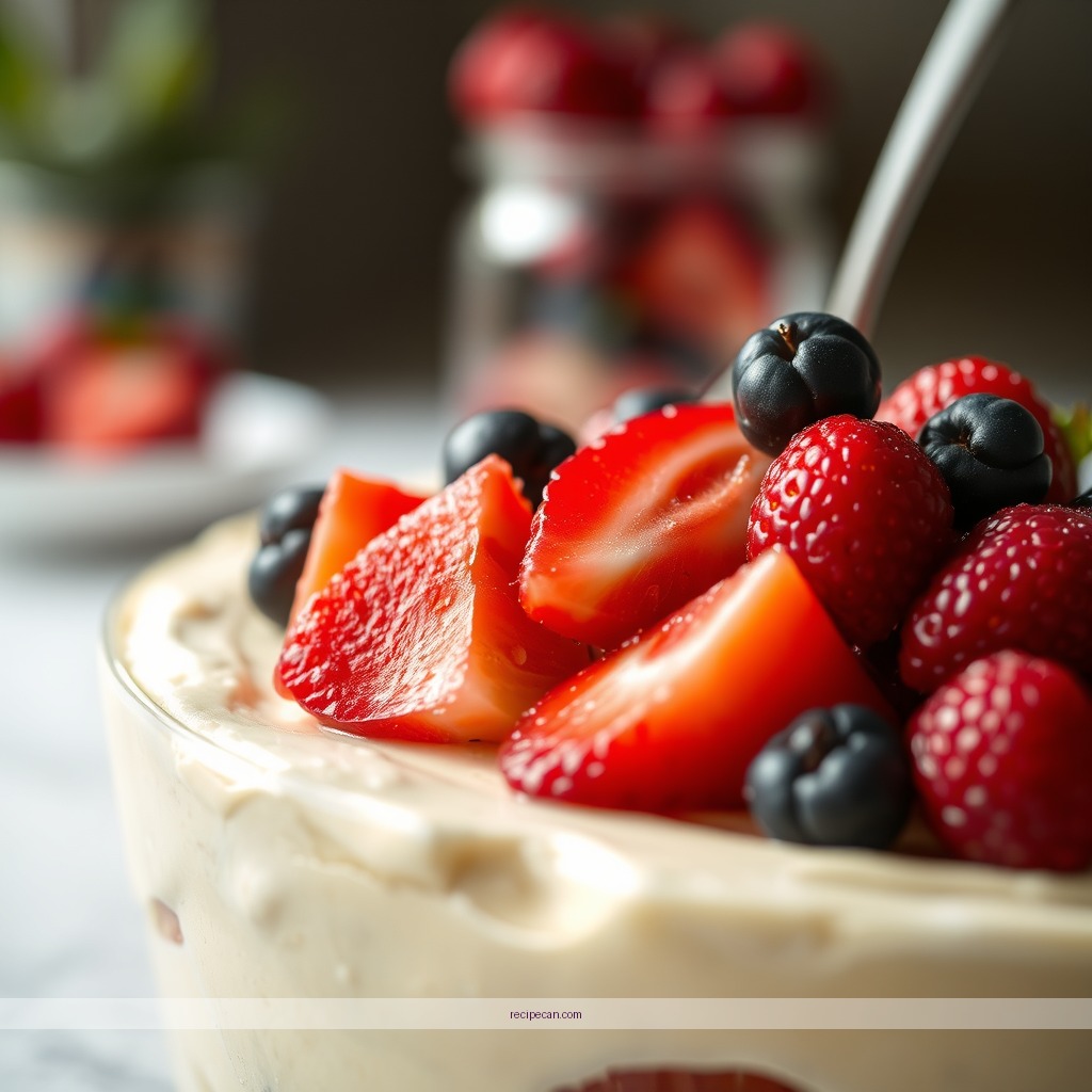 Ingredients - easy fruit trifle recipe