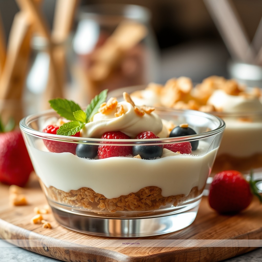 Ingredients - recipe for a trifle dessert