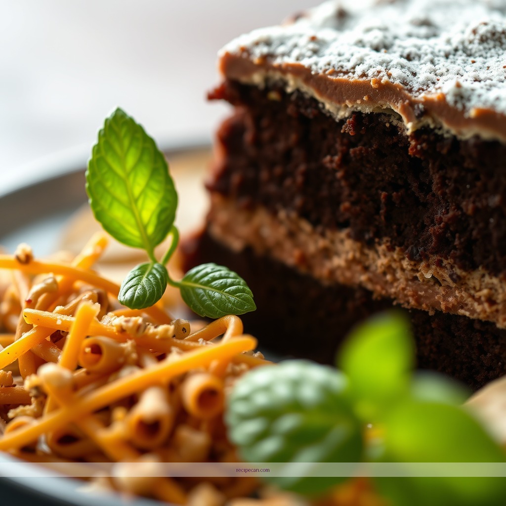 Ingredients - recipe for trifle with chocolate cake