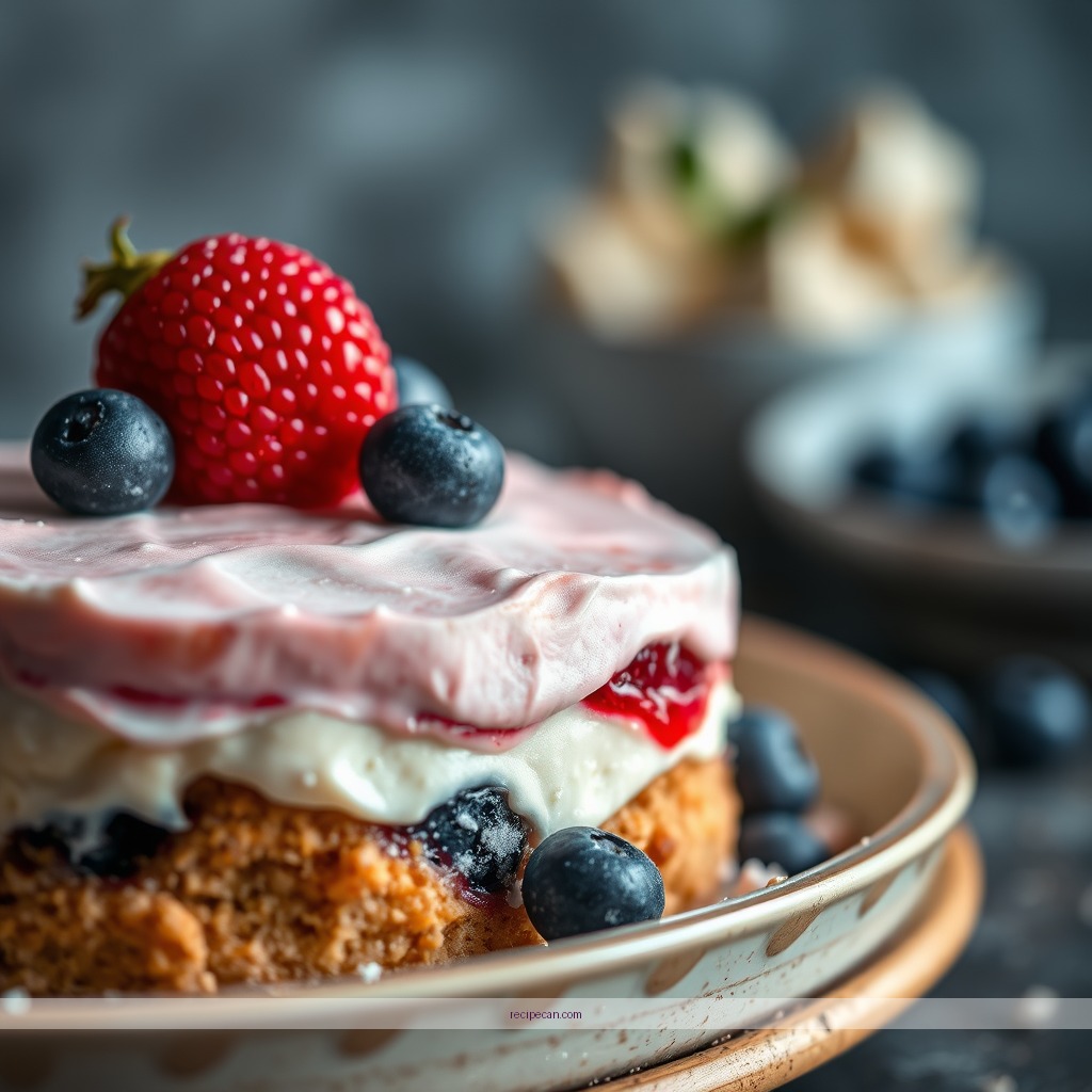 Ingredients - recipe red white and blue trifle dessert
