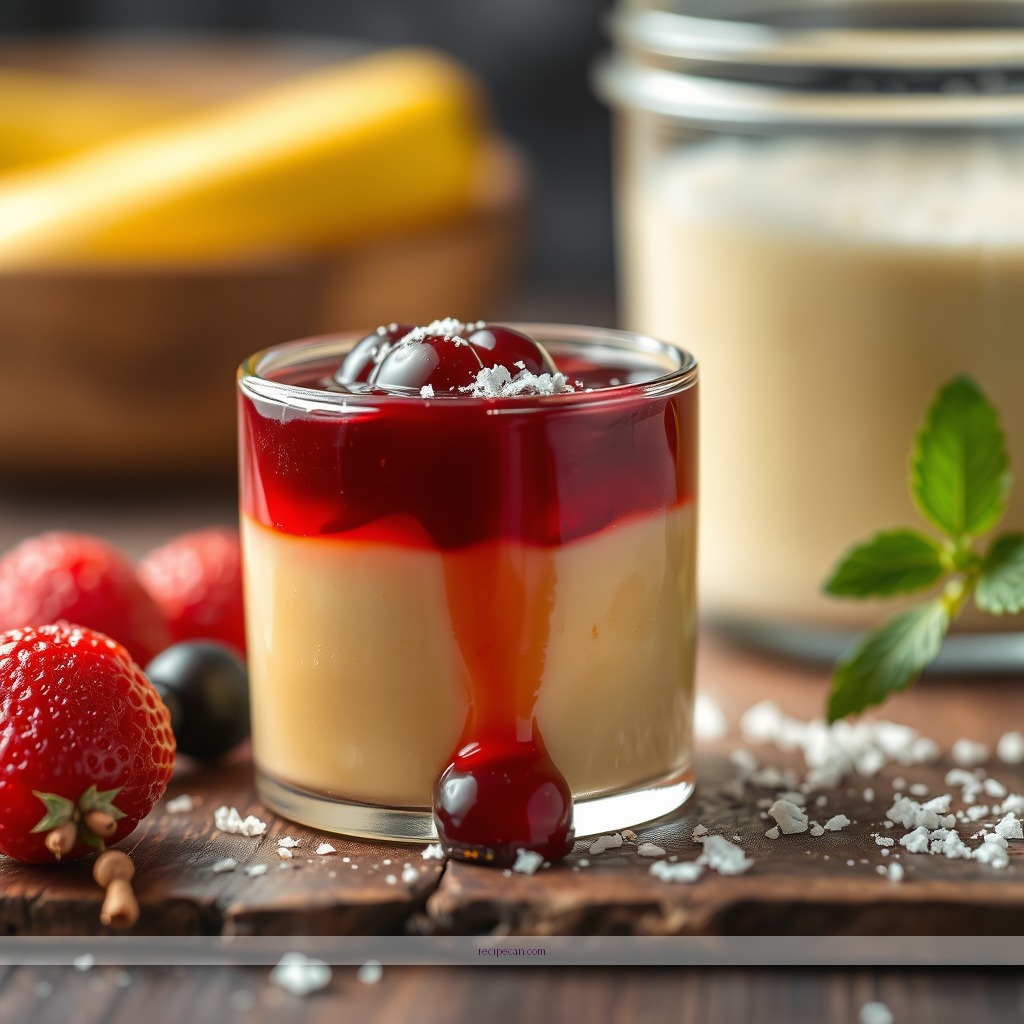 Ingredients - recipe trifle jelly custard