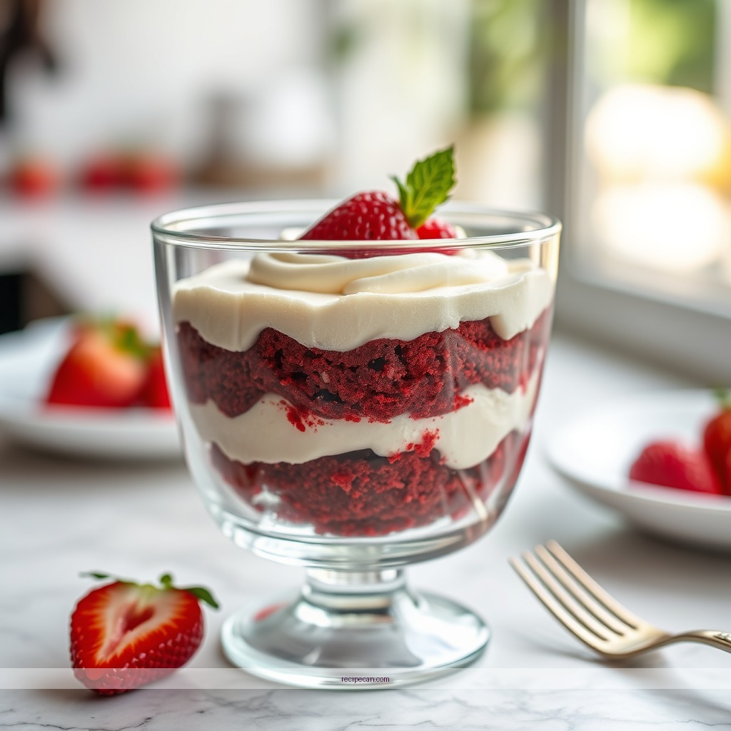 Ingredients - red velvet trifle cake recipe