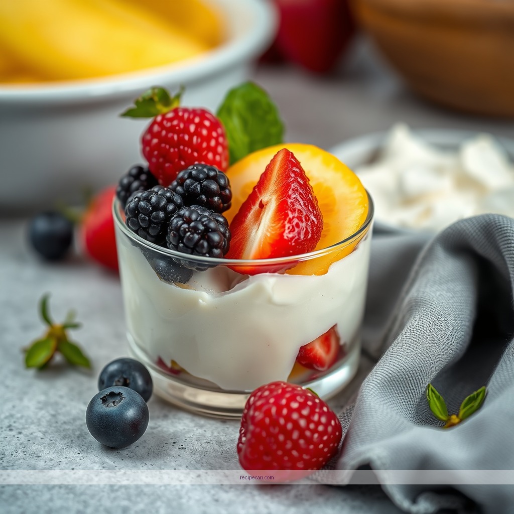 Ingredients - simple fruit trifle recipe