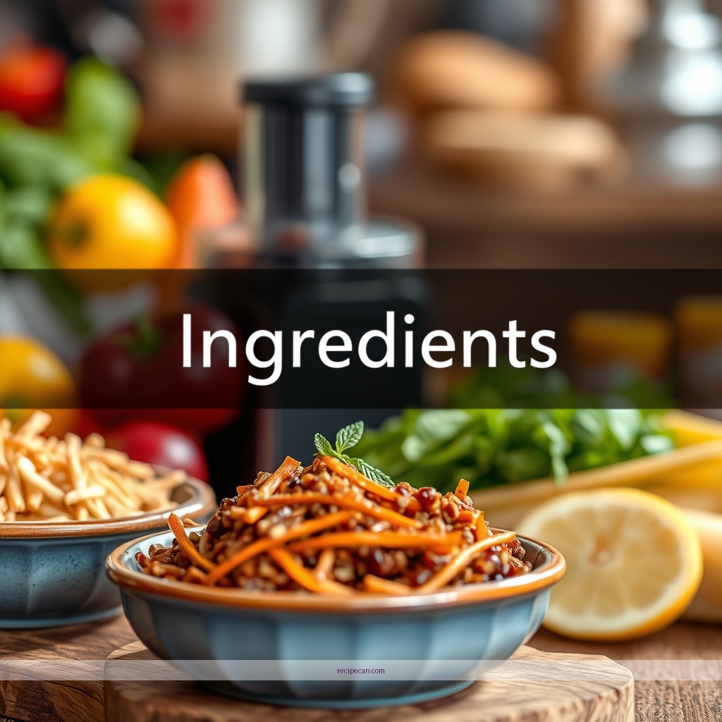 Ingredients - juicer recipes