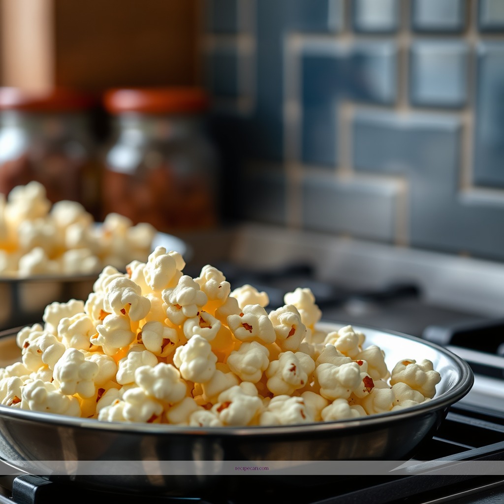 Ingredients - stovetop popcorn recipe