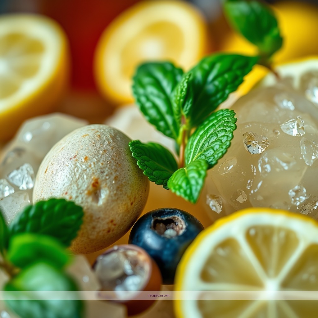 Ingredients - lemonade recipe with lemon juice