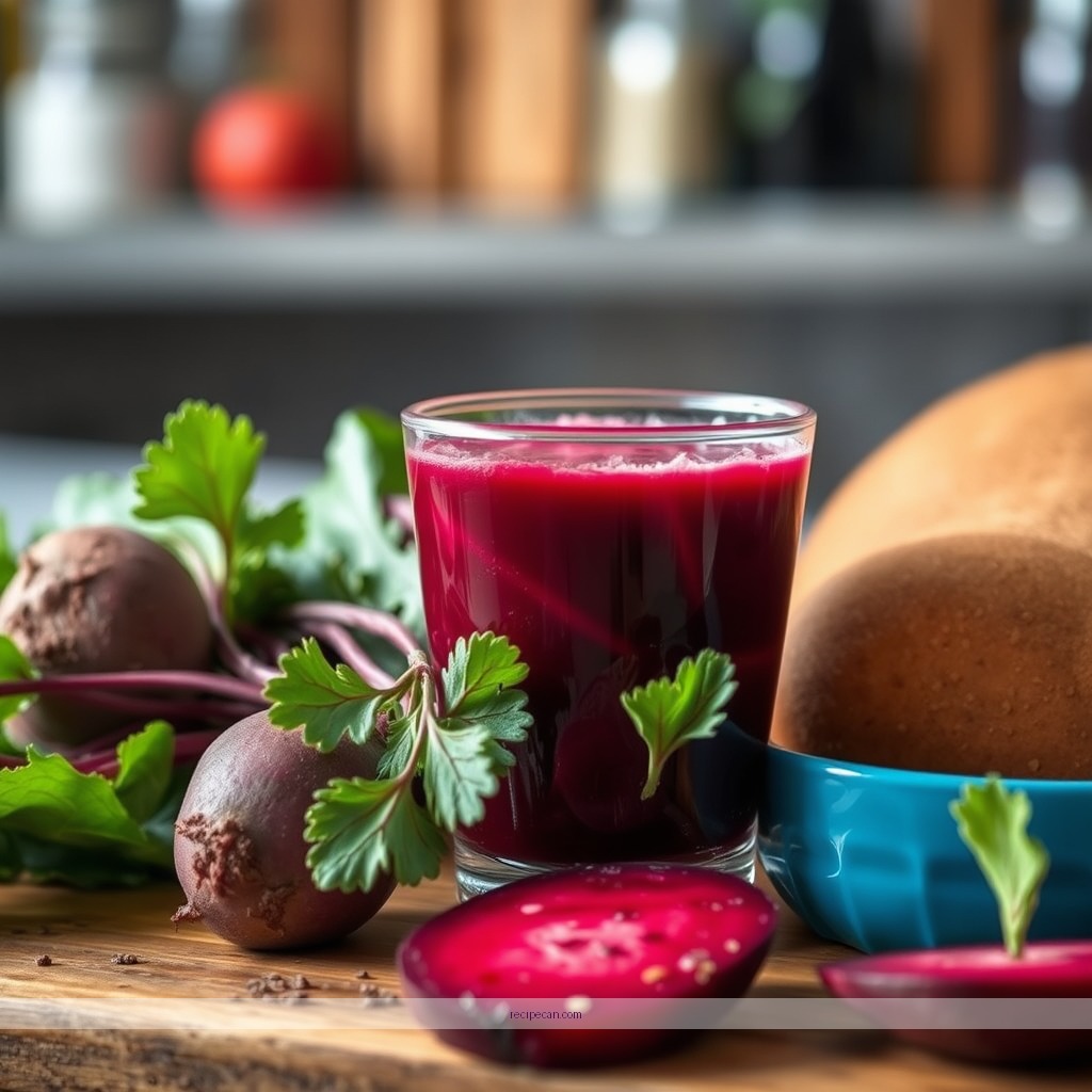 Ingredients - beetroot juice recipe