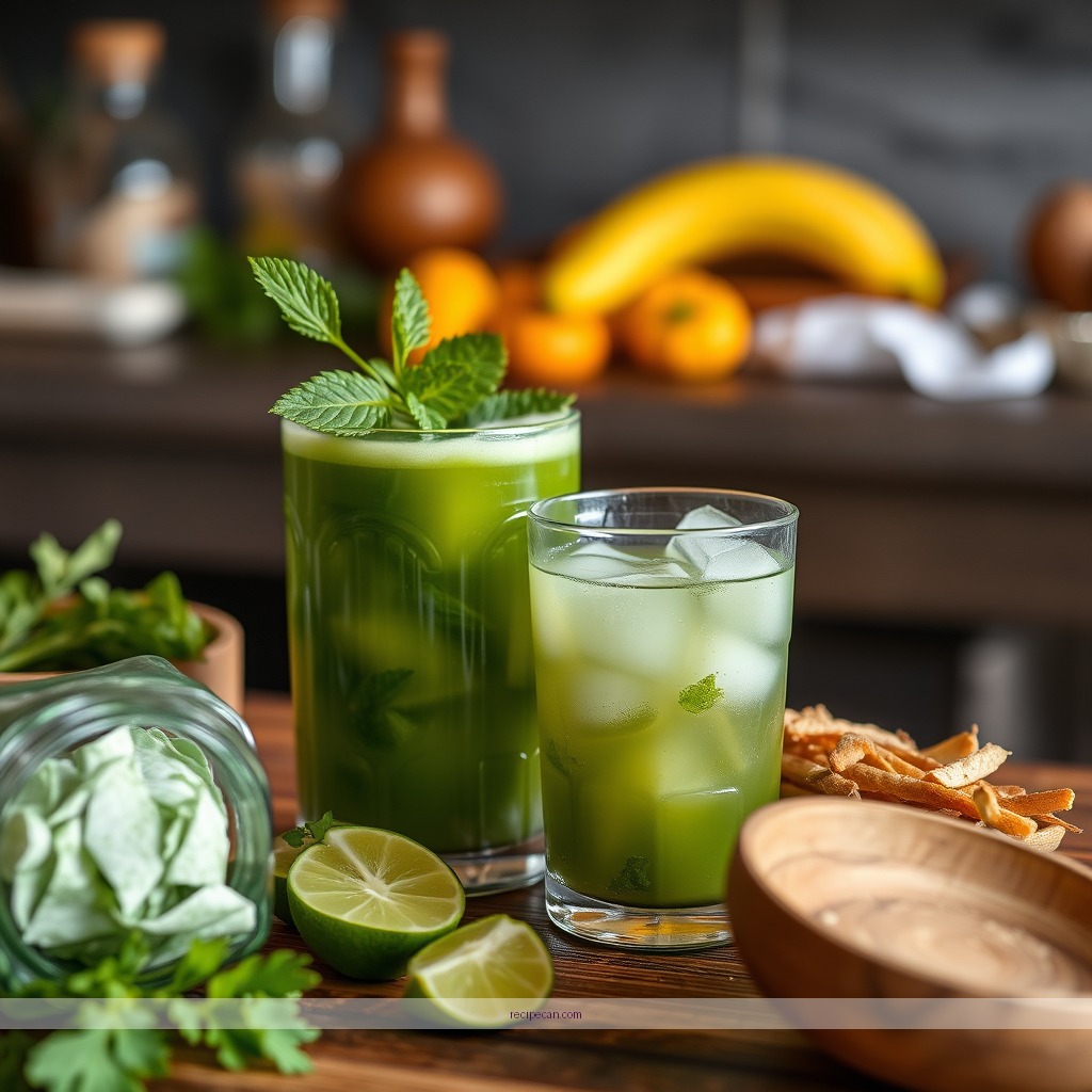 Ingredients - green drink juice recipes