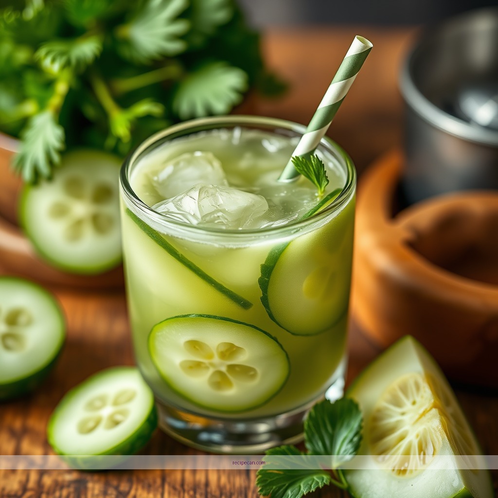 Ingredients - cucumber juice recipe