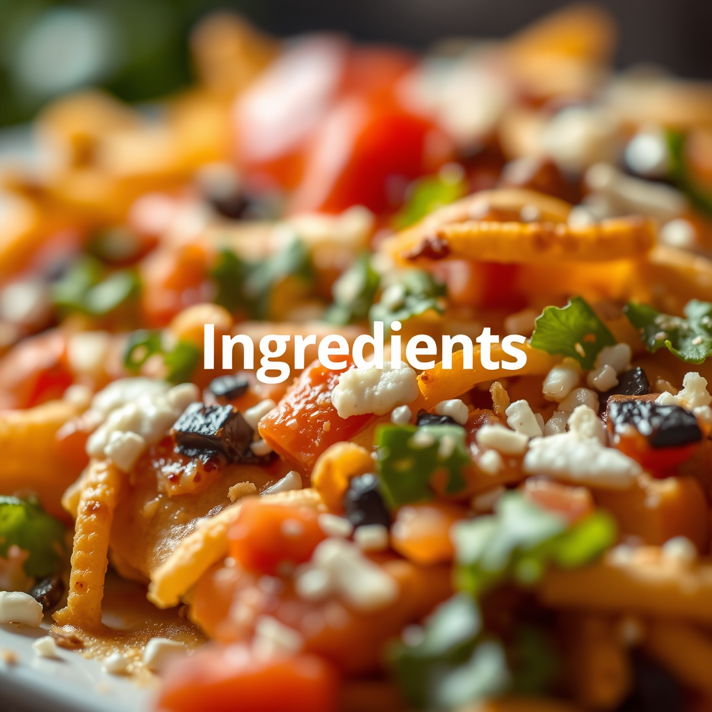 Ingredients - nachos supreme recipe