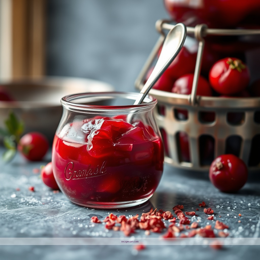 Ingredients - recipe cranberry sauce orange juice