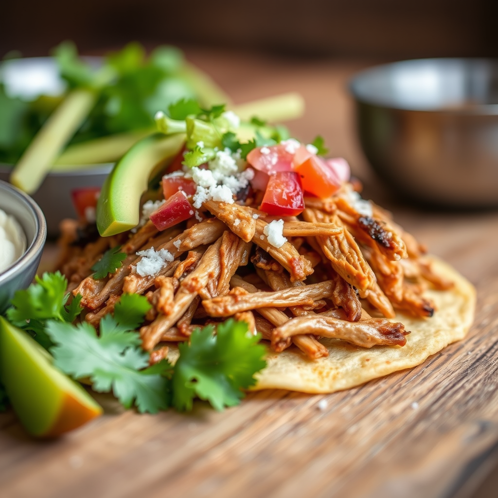 Ingredients - pulled pork nacho recipe