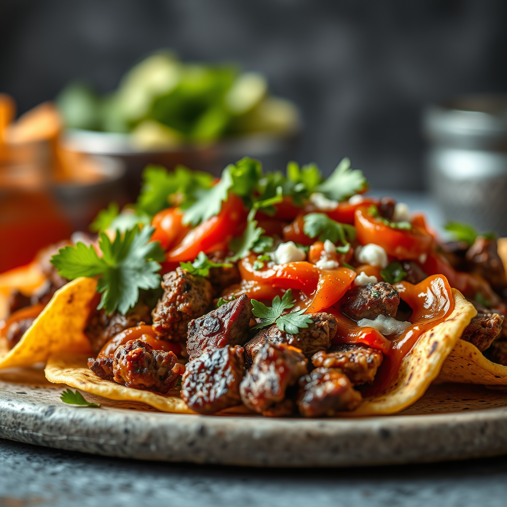 Ingredients - recipe for beef nachos