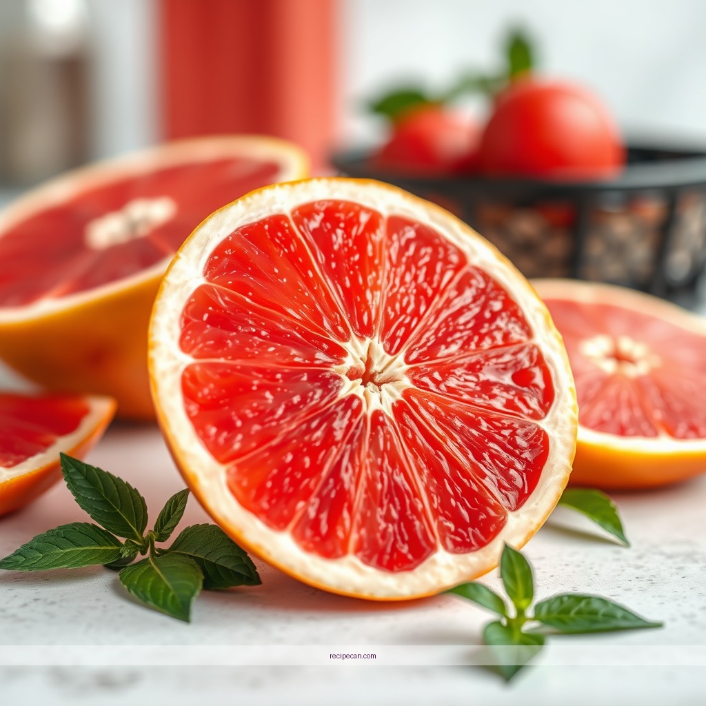 Ingredients - grapefruit juice recipe