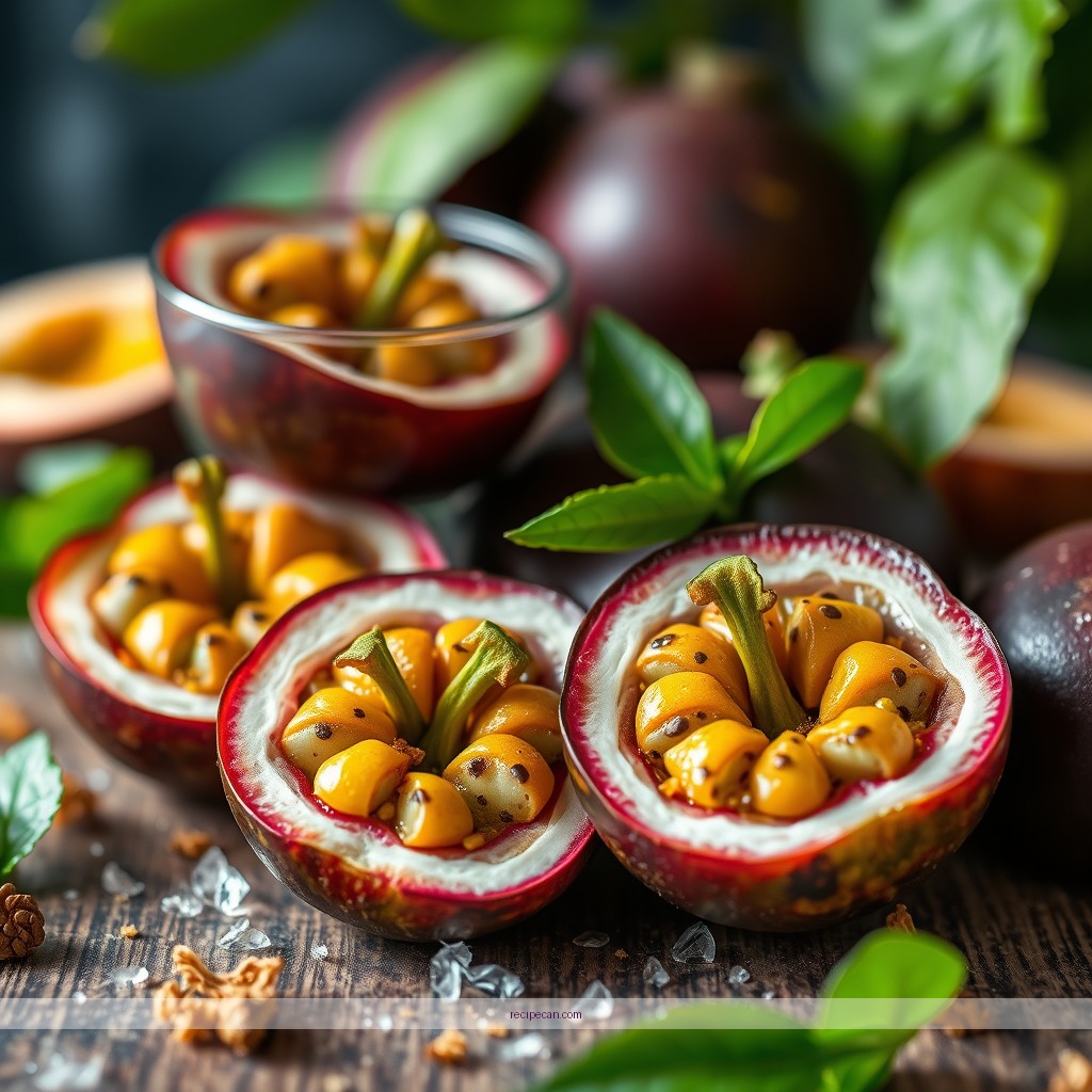 Ingredients - recipe of passion fruit juice