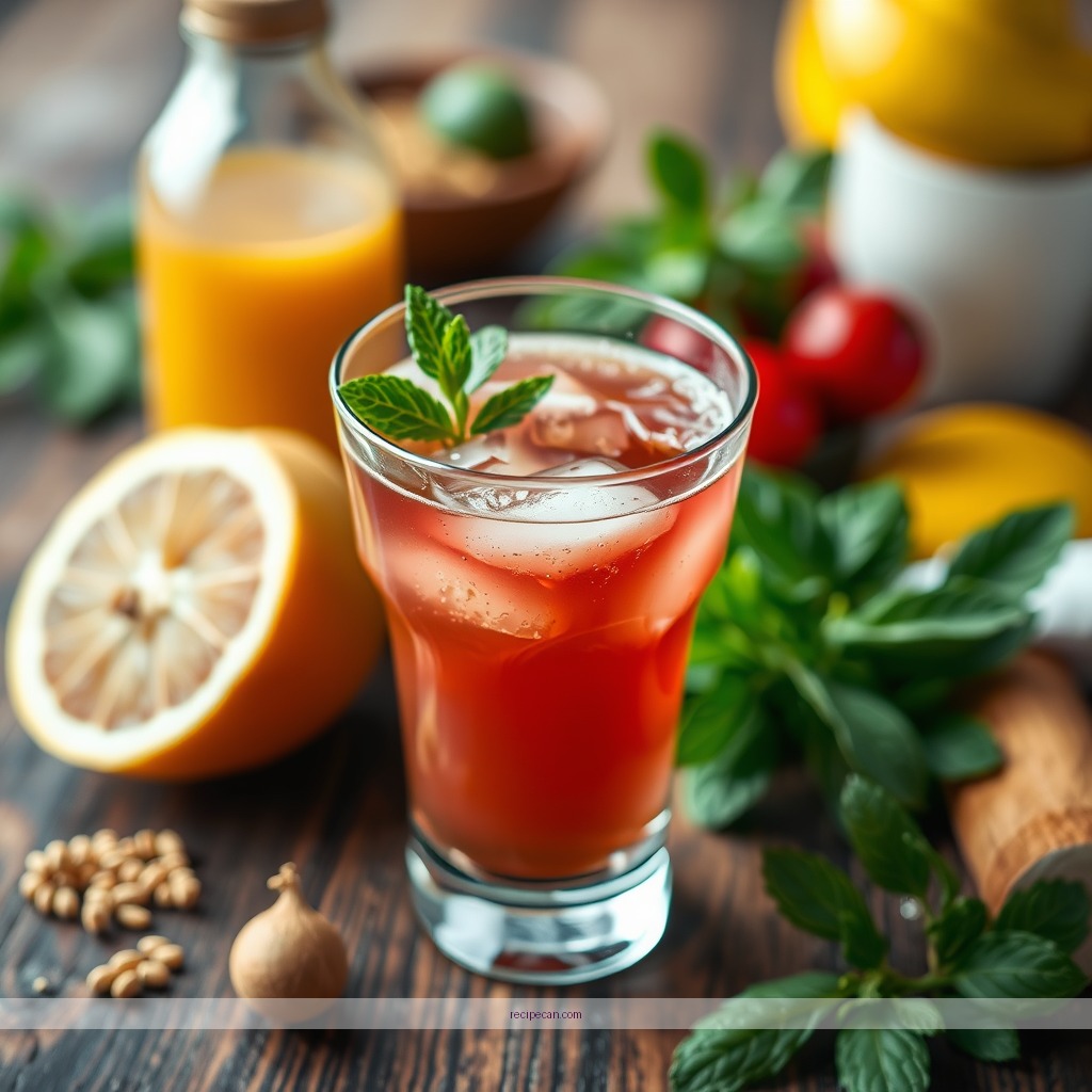 Ingredients - liver cleansing juice drink recipe