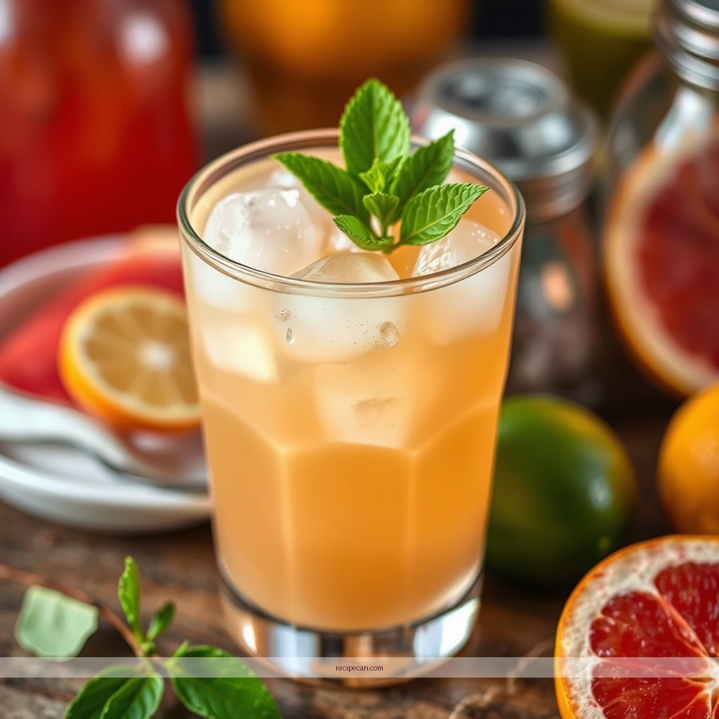 Ingredients - paloma recipe grapefruit juice