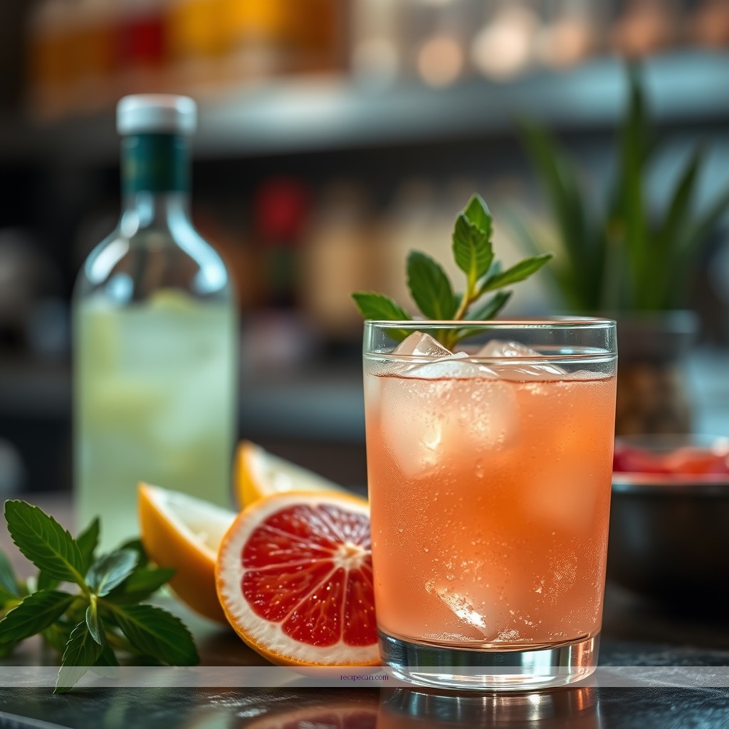 Ingredients - paloma recipe with grapefruit juice